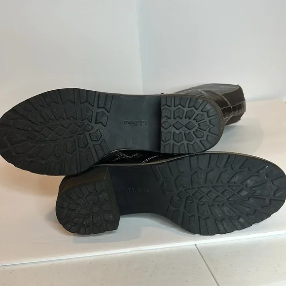 LLBean women’s Deerfield knee high leather dark brown boots. Size 8.5 - Picture 9 of 15